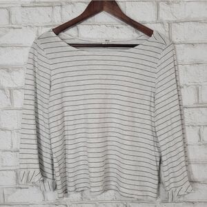 Amuse Society stripe long sleeve tee